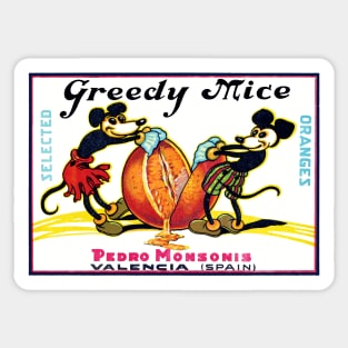 1930 Greedy Mice Sticker